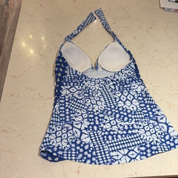 Profile by Gottex top bikini triangle tankini top. Cinched cutout sides. - Picture 3 of 6